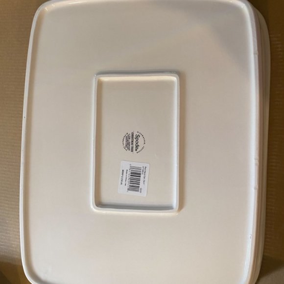 Spode Christmas Tree Large Rectangular Handled Dish | Deep Baking Pan for Oven - Picture 2 of 7